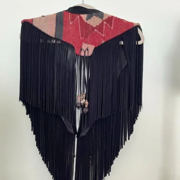 Vintage 1990s S.Hyde For Signature Rugs Of Dallas Wearable Art Suede Leather - Picture 16 of 16